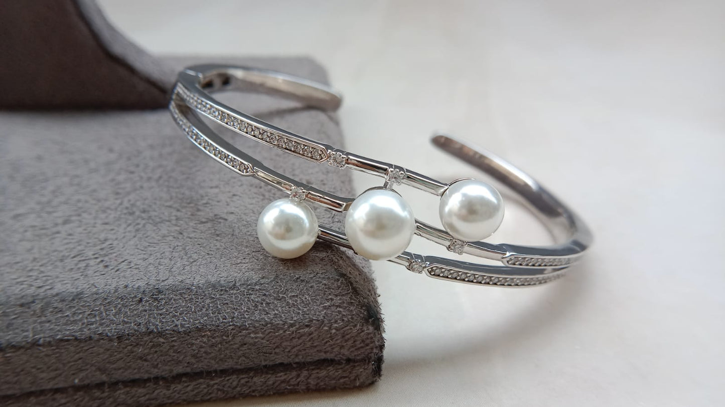 AD openable Bracelet – Gold & Rodium Plated