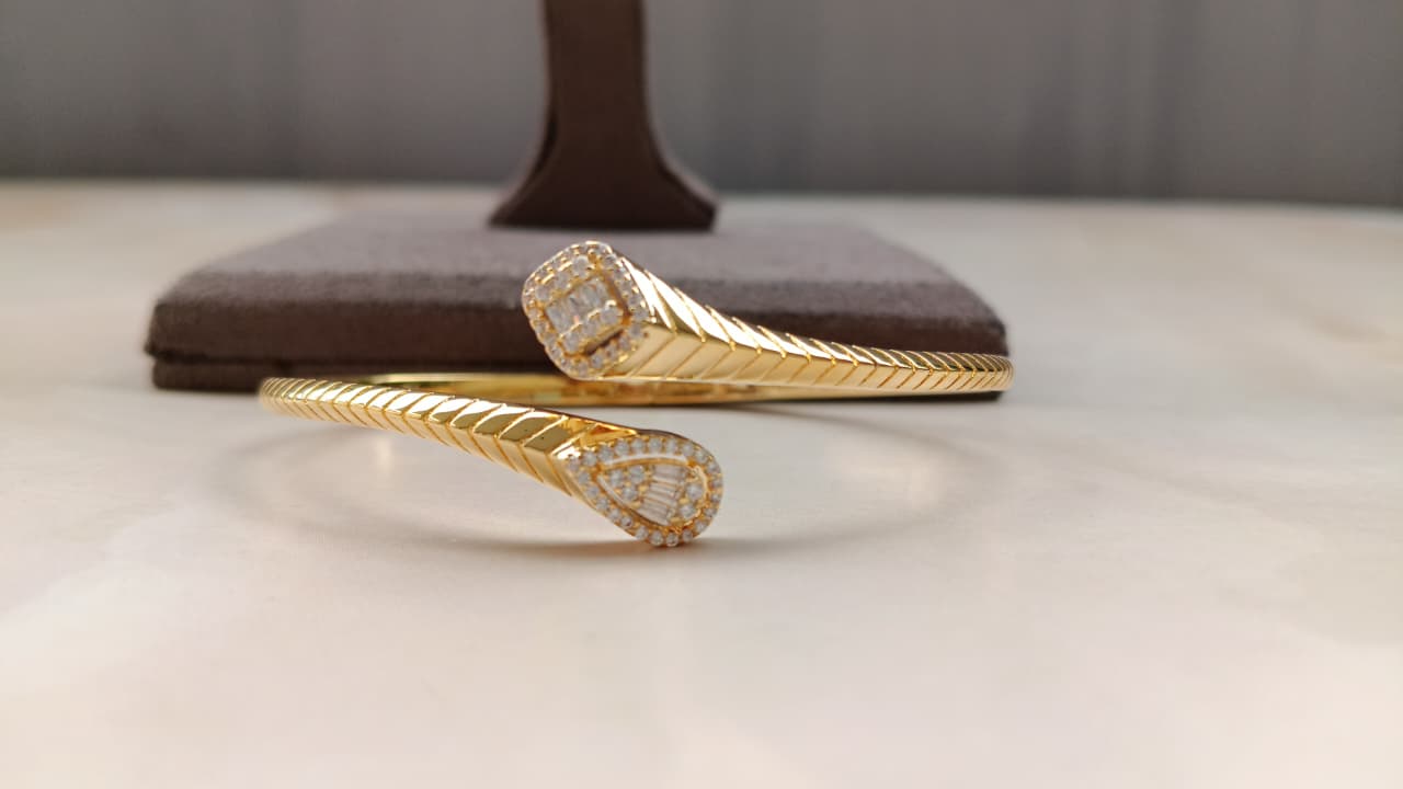 AD Adjustable Bracelet – Gold & Rhodium Plated