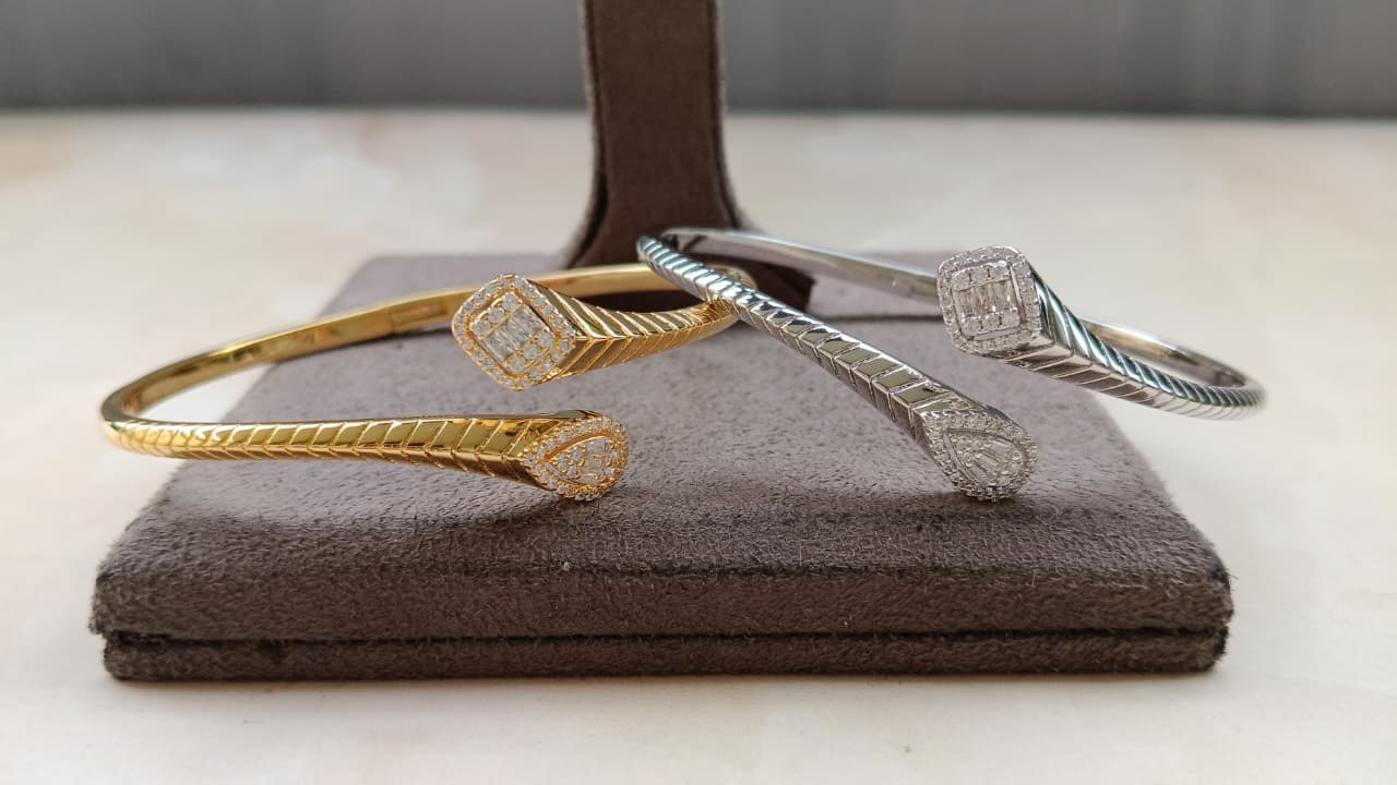 AD Adjustable Bracelet – Gold & Rhodium Plated