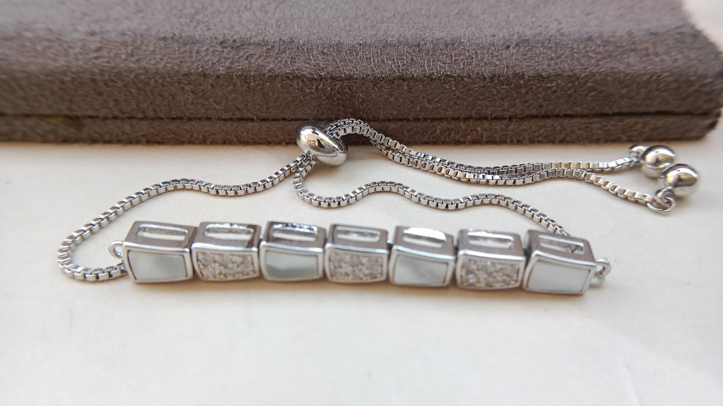 “Elegant Marquise Sparkle AD Bracelet”