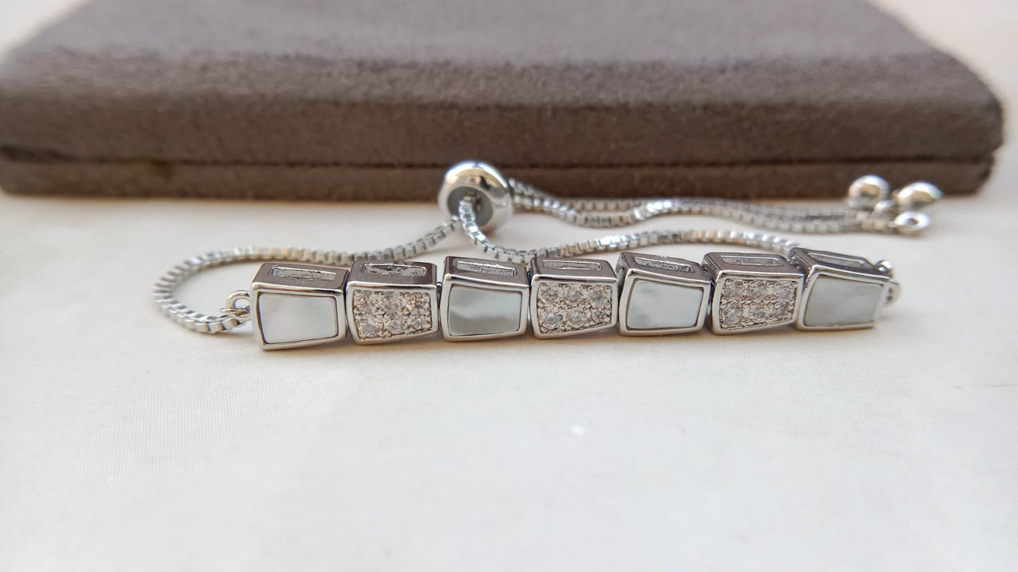 “Elegant Marquise Sparkle AD Bracelet”