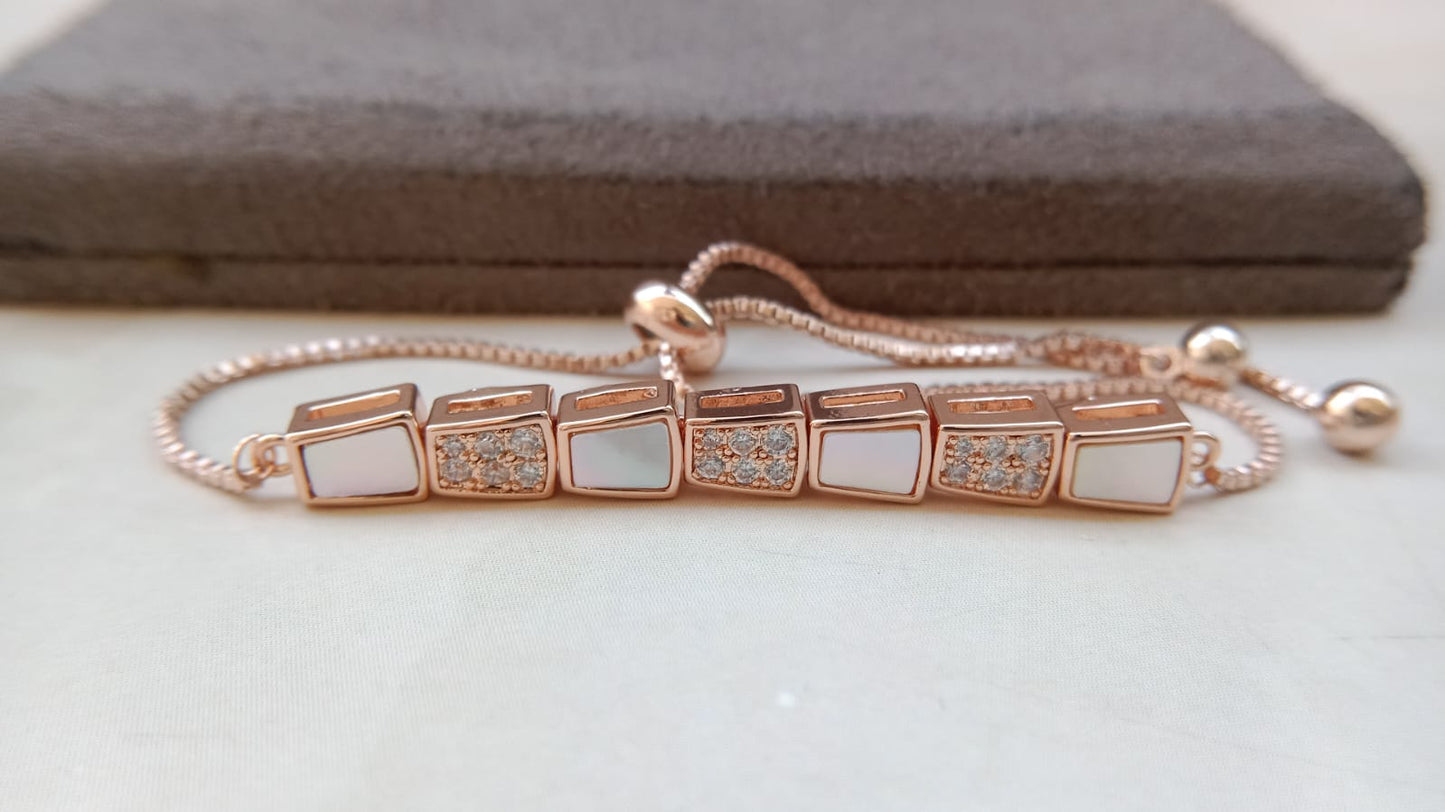 “Elegant Marquise Sparkle AD Bracelet”