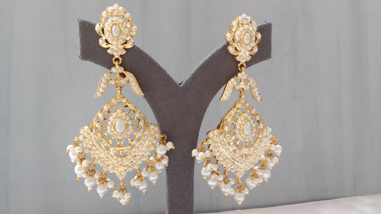 Golden Jadau Earrings