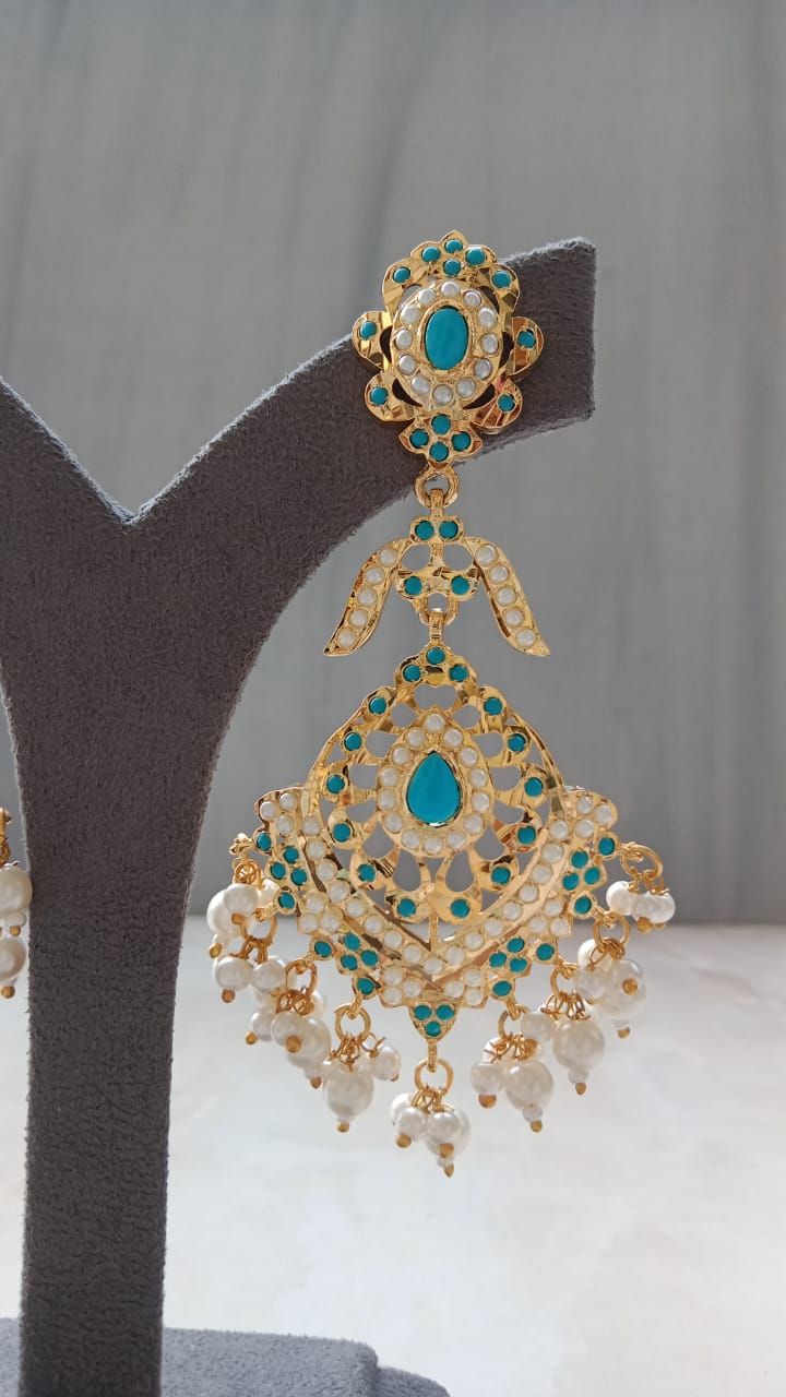 Golden Jadau Earrings