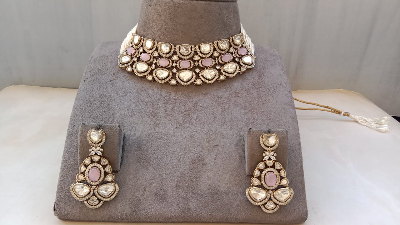 Grand Kundan Choker Set with Dual Layer Detailing