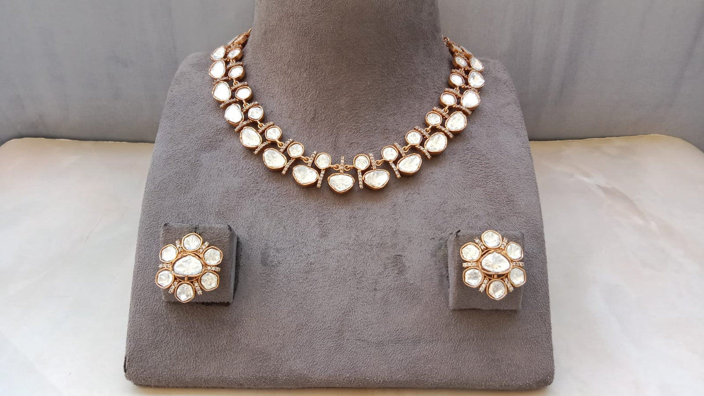 Royal Polki Glow Necklace Set